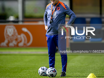 Netherlands trainer coach Ronald Koeman during the match training and press conference for the Netherlands Nations League season 2024-2025 a...