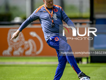 Netherlands trainer coach Ronald Koeman during the match training and press conference for the Netherlands Nations League season 2024-2025 a...