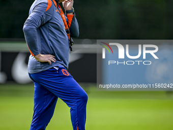 Netherlands trainer coach Ronald Koeman during the match training and press conference for the Netherlands Nations League season 2024-2025 a...