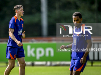 Netherlands player Wout Weghorst participates in the training and press conference for the Netherlands Nations League season 2024-2025 at th...