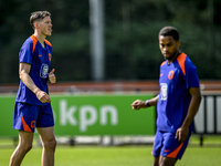 Netherlands player Wout Weghorst participates in the training and press conference for the Netherlands Nations League season 2024-2025 at th...