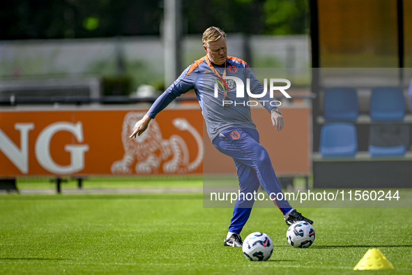 Netherlands trainer coach Ronald Koeman during the match training and press conference for the Netherlands Nations League season 2024-2025 a...