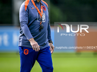 Netherlands trainer coach Ronald Koeman during the match training and press conference for the Netherlands Nations League season 2024-2025 a...