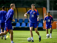 Netherlands player Wout Weghorst participates in the training and press conference for the Netherlands Nations League season 2024-2025 at th...