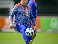 Netherlands trainer coach Ronald Koeman during the match training and press conference for the Netherlands Nations League season 2024-2025 a...