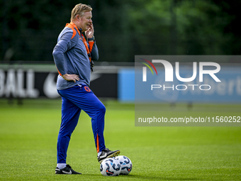 Netherlands trainer coach Ronald Koeman during the match training and press conference for the Netherlands Nations League season 2024-2025 a...