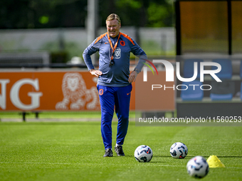 Netherlands trainer coach Ronald Koeman during the match training and press conference for the Netherlands Nations League season 2024-2025 a...