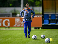 Netherlands trainer coach Ronald Koeman during the match training and press conference for the Netherlands Nations League season 2024-2025 a...