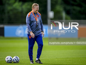 Netherlands trainer coach Ronald Koeman during the match training and press conference for the Netherlands Nations League season 2024-2025 a...