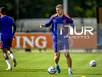 Netherlands player Matthijs de Ligt during the training and press conference for the Netherlands Nations League season 2024-2025 at the KNVB...