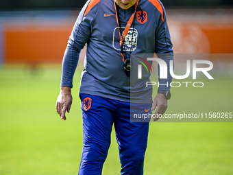 Netherlands trainer coach Ronald Koeman during the match training and press conference for the Netherlands Nations League season 2024-2025 a...