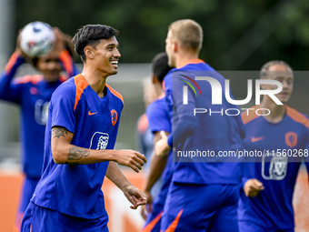 Netherlands player Tijjani Reijnders during the training and press conference for the Netherlands Nations League season 2024-2025 at the KNV...