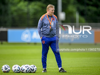 Netherlands trainer coach Ronald Koeman during the match training and press conference for the Netherlands Nations League season 2024-2025 a...