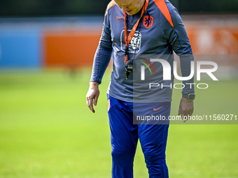 Netherlands trainer coach Ronald Koeman during the match training and press conference for the Netherlands Nations League season 2024-2025 a...