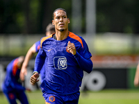 Netherlands player Virgil van Dijk during the training and press conference for the Netherlands Nations League season 2024-2025 at the KNVB...