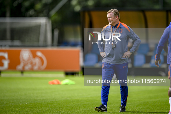 Netherlands trainer coach Ronald Koeman during the match training and press conference for the Netherlands Nations League season 2024-2025 a...