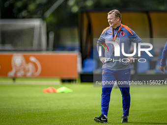 Netherlands trainer coach Ronald Koeman during the match training and press conference for the Netherlands Nations League season 2024-2025 a...