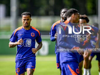 Netherlands player Justin Kluivert during the training and press conference for the Netherlands Nations League season 2024-2025 at the KNVB...