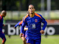 Netherlands player Virgil van Dijk during the training and press conference for the Netherlands Nations League season 2024-2025 at the KNVB...