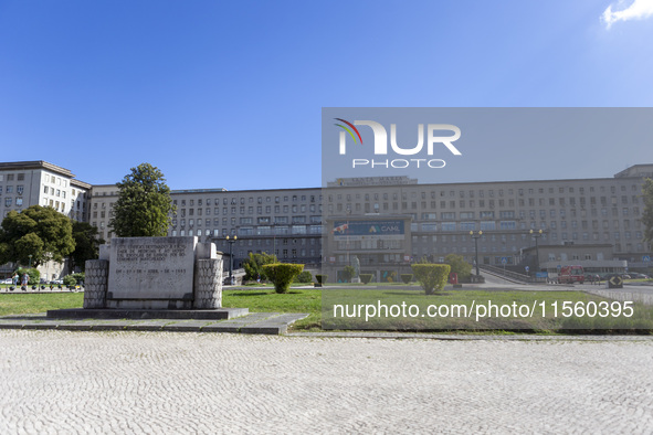 An exterior view of the Santa Maria Hospital in Lisbon, Portugal, on September 7, 2024. The second surgical block of the new maternity ward...