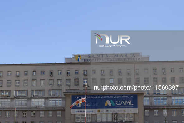 An exterior view of the Santa Maria Hospital in Lisbon, Portugal, on September 7, 2024. The second surgical block of the new maternity ward...