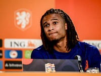 Netherlands player Nathan Ake during the training and press conference for the Netherlands Nations League season 2024-2025 at the KNVB Campu...