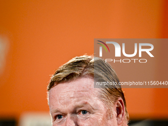 Netherlands trainer coach Ronald Koeman during the match training and press conference for the Netherlands Nations League season 2024-2025 a...