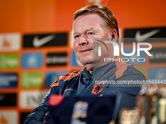 Netherlands trainer coach Ronald Koeman during the match training and press conference for the Netherlands Nations League season 2024-2025 a...