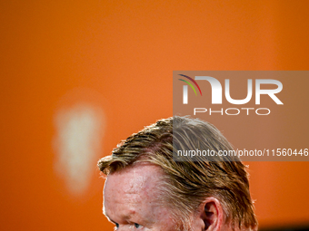 Netherlands trainer coach Ronald Koeman during the match training and press conference for the Netherlands Nations League season 2024-2025 a...