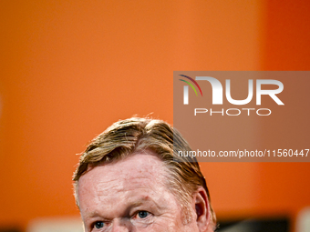 Netherlands trainer coach Ronald Koeman during the match training and press conference for the Netherlands Nations League season 2024-2025 a...