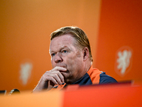 Netherlands trainer coach Ronald Koeman during the match training and press conference for the Netherlands Nations League season 2024-2025 a...