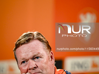 Netherlands trainer coach Ronald Koeman during the match training and press conference for the Netherlands Nations League season 2024-2025 a...