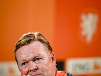 Netherlands trainer coach Ronald Koeman during the match training and press conference for the Netherlands Nations League season 2024-2025 a...