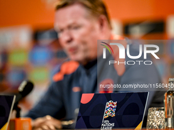 Netherlands trainer coach Ronald Koeman during the match training and press conference for the Netherlands Nations League season 2024-2025 a...