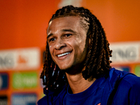 Netherlands player Nathan Ake during the training and press conference for the Netherlands Nations League season 2024-2025 at the KNVB Campu...