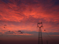 Wind power generation facilities on Zhangbei Bashang Grassland in Zhangjiakou, China, on June 28, 2013. (