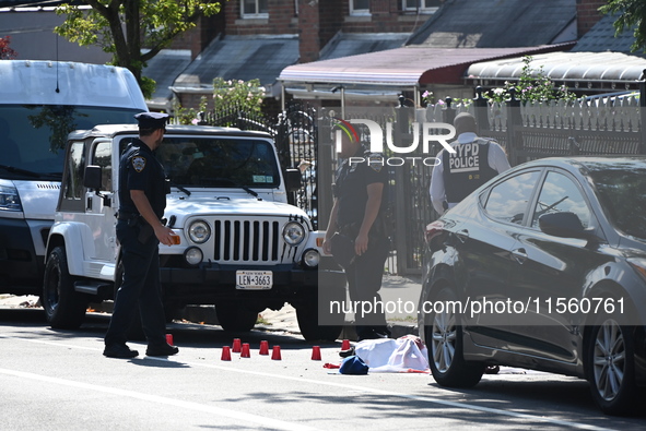 A 46-year-old male is shot multiple times and killed in Bronx, New York, United States, on September 9, 2024. At approximately 7:59 am, Mond...