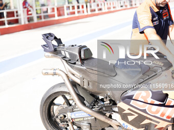 Brad Binder rides during the MotoGP Test at Misano World Circuit Marco Simoncelli in Misano Adriatico, Italy, on September 9, 2024. (