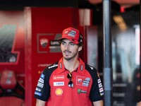 Francesco Bagnaia participates in the MotoGP Test at Misano World Circuit Marco Simoncelli in Misano Adriatico, Italy, on September 9, 2024....