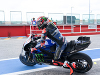 Fabio Quartararo participates in the MotoGP Test at Misano World Circuit Marco Simoncelli in Misano Adriatico, Italy, on September 9, 2024....