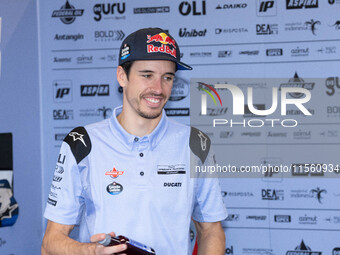 Alex Marquez participates in the MotoGP Test at Misano World Circuit Marco Simoncelli in Misano Adriatico, Italy, on September 9, 2024. (