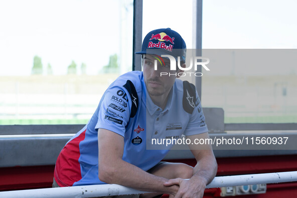 Alex Marquez participates in the MotoGP Test at Misano World Circuit Marco Simoncelli in Misano Adriatico, Italy, on September 9, 2024. 