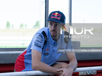 Alex Marquez participates in the MotoGP Test at Misano World Circuit Marco Simoncelli in Misano Adriatico, Italy, on September 9, 2024. (