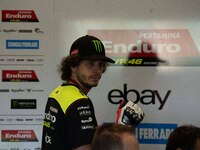 Marco Bezzecchi participates in the MotoGP Test at Misano World Circuit Marco Simoncelli in Misano Adriatico, Italy, on September 9, 2024. (