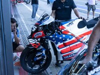 Moto Aprilia during the MotoGP Test at Misano World Circuit Marco Simoncelli in Misano Adriatico, Italy, on September 9, 2024. (