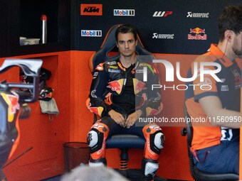 Dani Pedrosa participates in the MotoGP Test at Misano World Circuit Marco Simoncelli in Misano Adriatico, Italy, on September 9, 2024. (