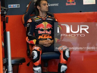 Dani Pedrosa participates in the MotoGP Test at Misano World Circuit Marco Simoncelli in Misano Adriatico, Italy, on September 9, 2024. (