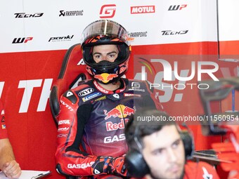 Augusto Fernandez participates in the MotoGP Test at Misano World Circuit Marco Simoncelli in Misano Adriatico, Italy, on September 9, 2024....