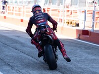 Augusto Fernandez participates in the MotoGP Test at Misano World Circuit Marco Simoncelli in Misano Adriatico, Italy, on September 9, 2024....