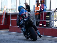 Raul Fernandez participates in the MotoGP Test at Misano World Circuit Marco Simoncelli in Misano Adriatico, Italy, on September 9, 2024. (